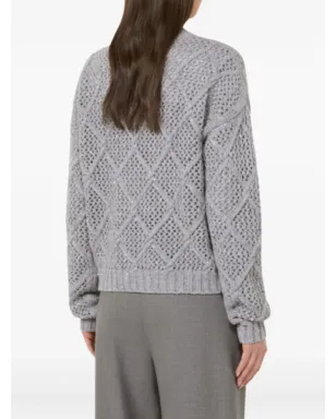 Max Mara スパンコール付きダイヤモンド柄セーター - サムネイル3