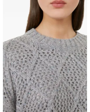 Max Mara スパンコール付きダイヤモンド柄セーター - サムネイル4