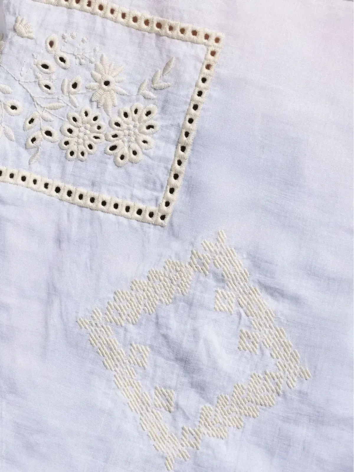 High 刺繍入りアシンメトリックトップ - 画像5