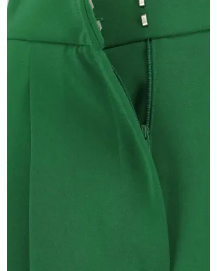 Max Mara プリーツ入りストレートパンツ - グリーン - サムネイル4