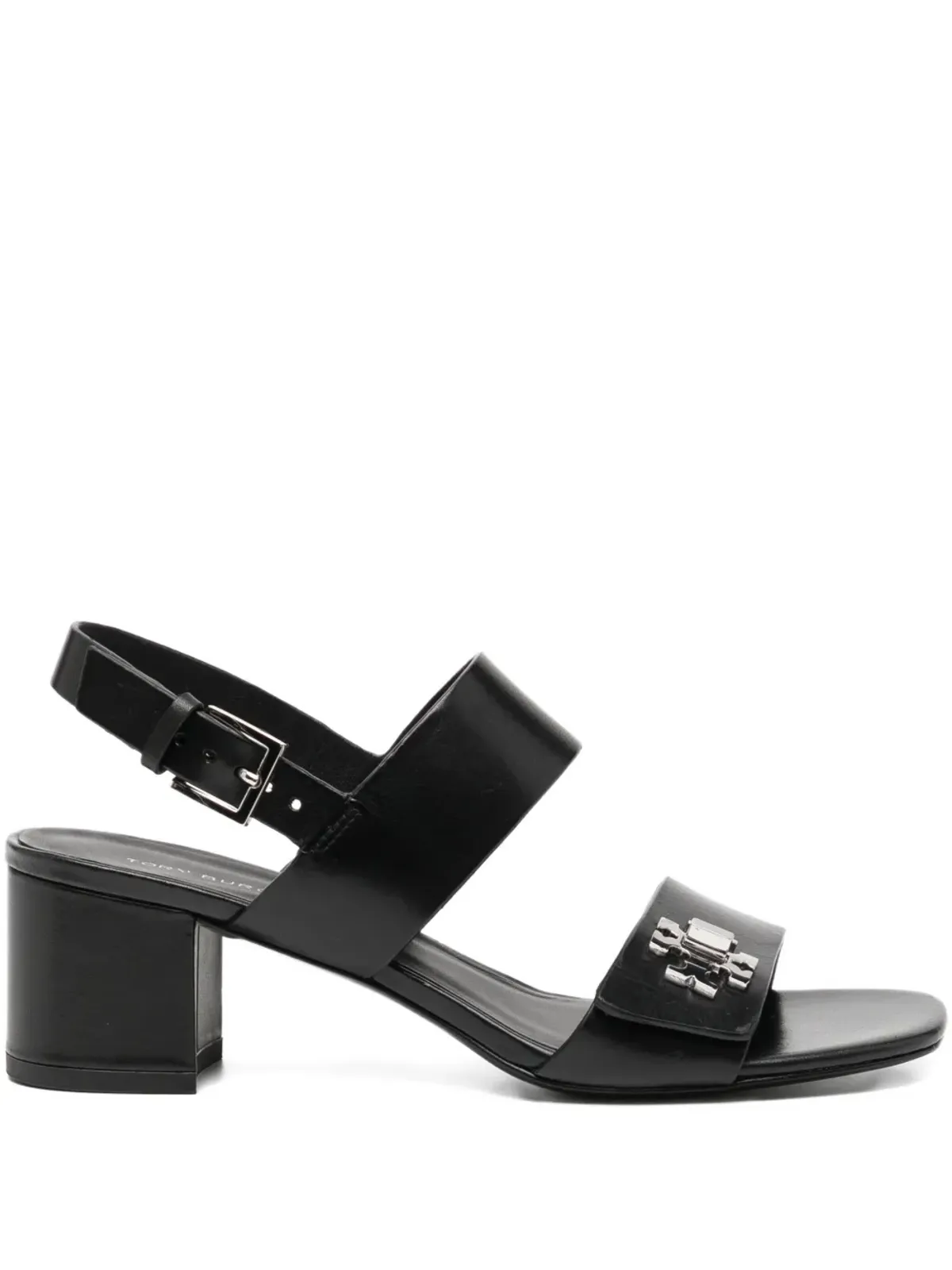 Tory Burch ターンロック ヒールサンダル - ブラック - 画像1