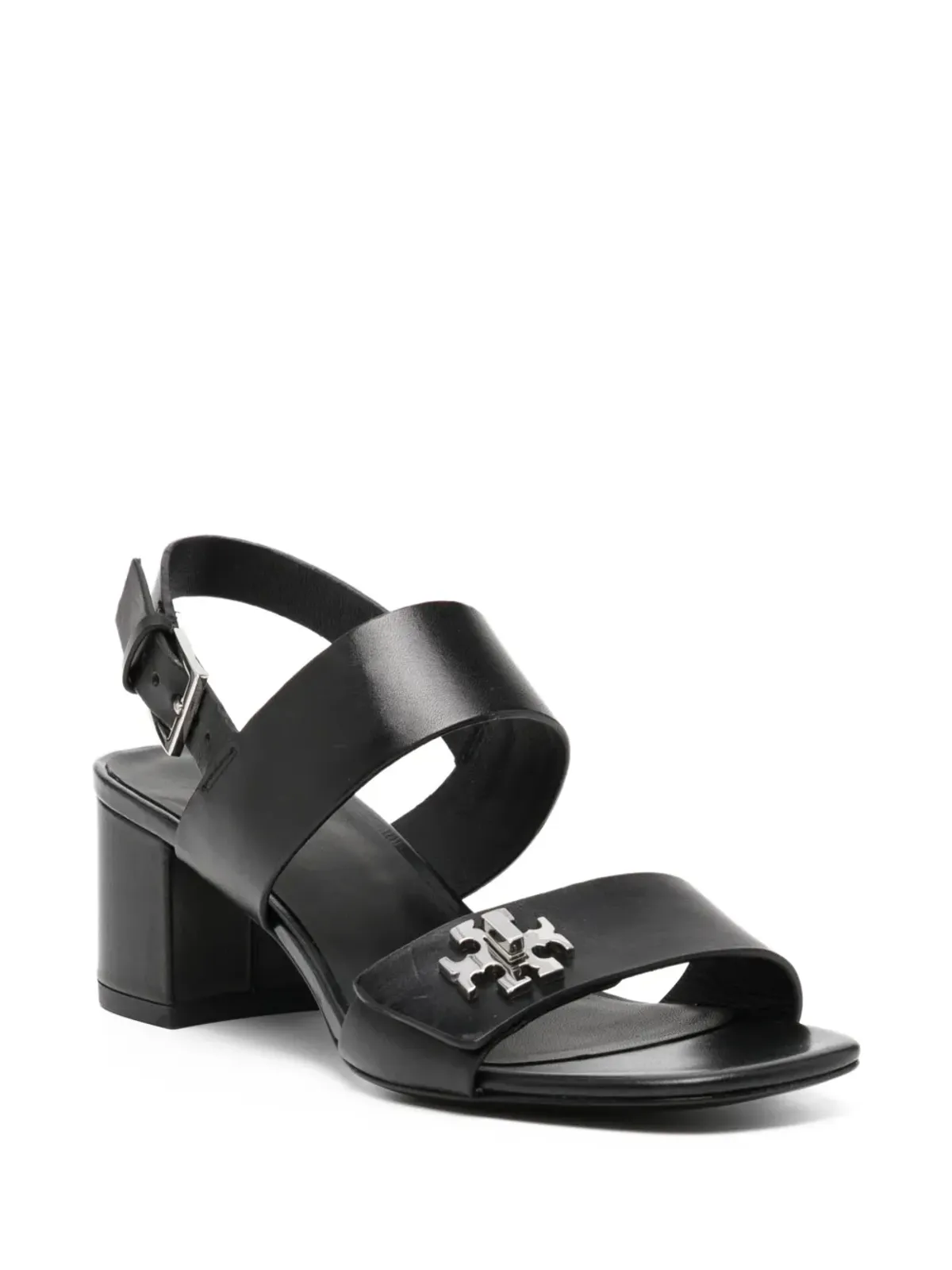 Tory Burch ターンロック ヒールサンダル - ブラック - 画像2