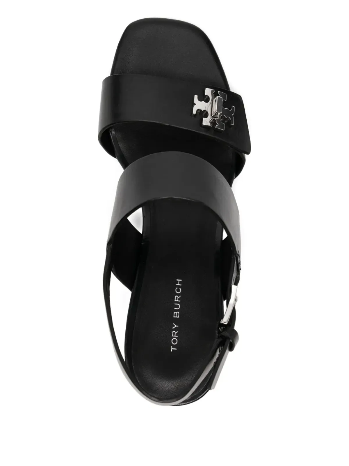 Tory Burch ターンロック ヒールサンダル - ブラック - 画像4
