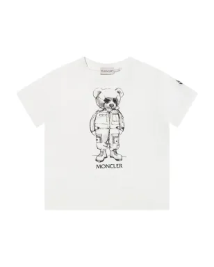 Moncler Enfant クマ柄ロゴパッチTシャツ - サムネイル1