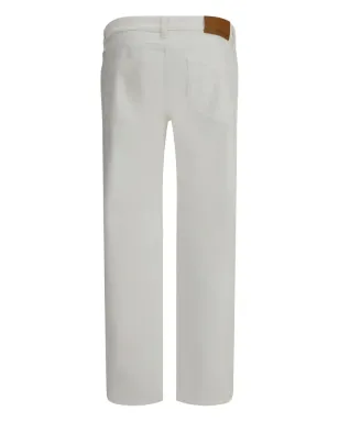 Loro Piana ファイブポケット レザーアップリケ ジーンズ - サムネイル3