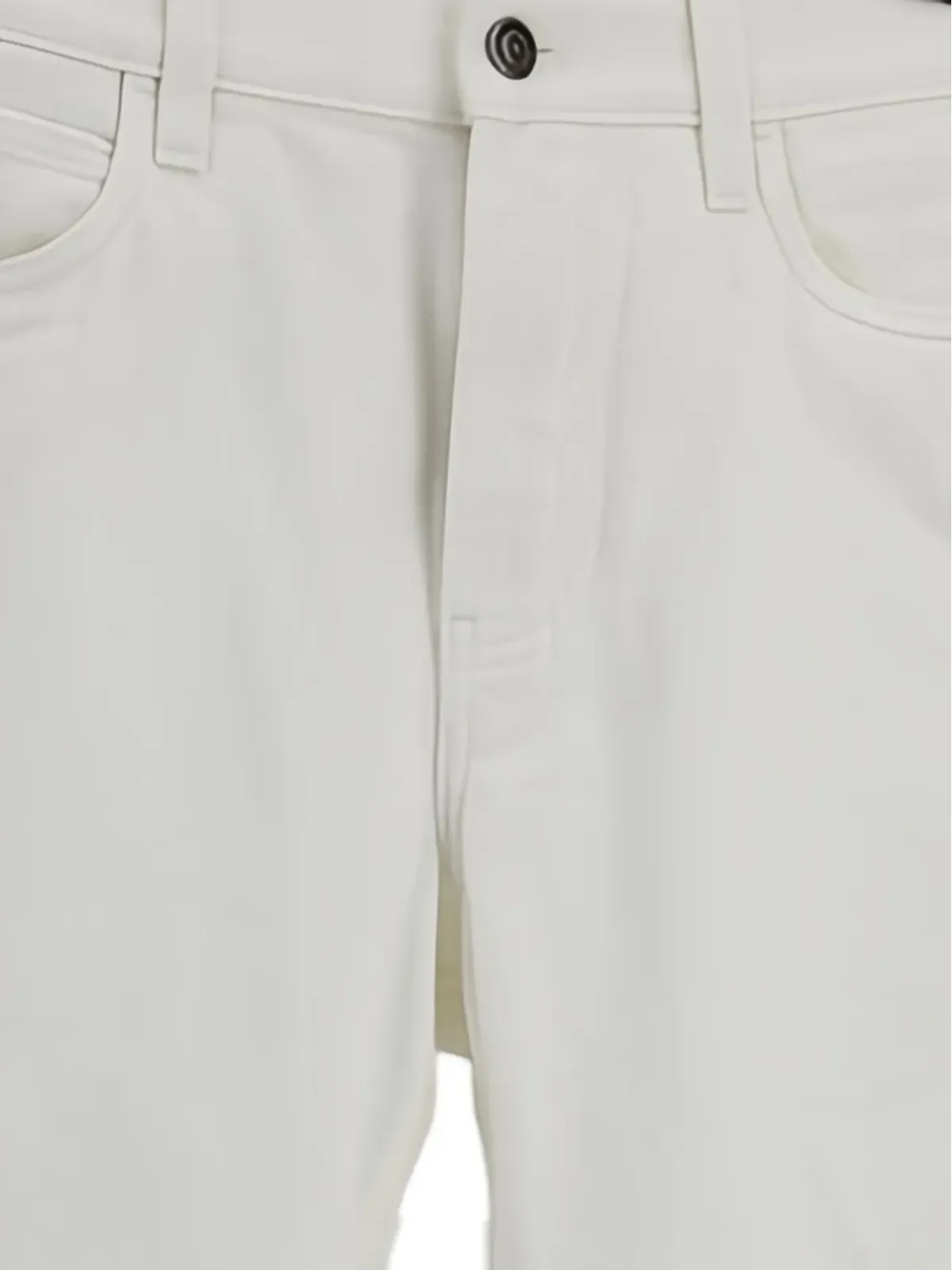 Loro Piana ファイブポケット レザーアップリケ ジーンズ - 画像4