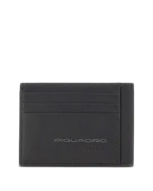 PIQUADRO ロゴプリント レザー カードホルダー - サムネイル1