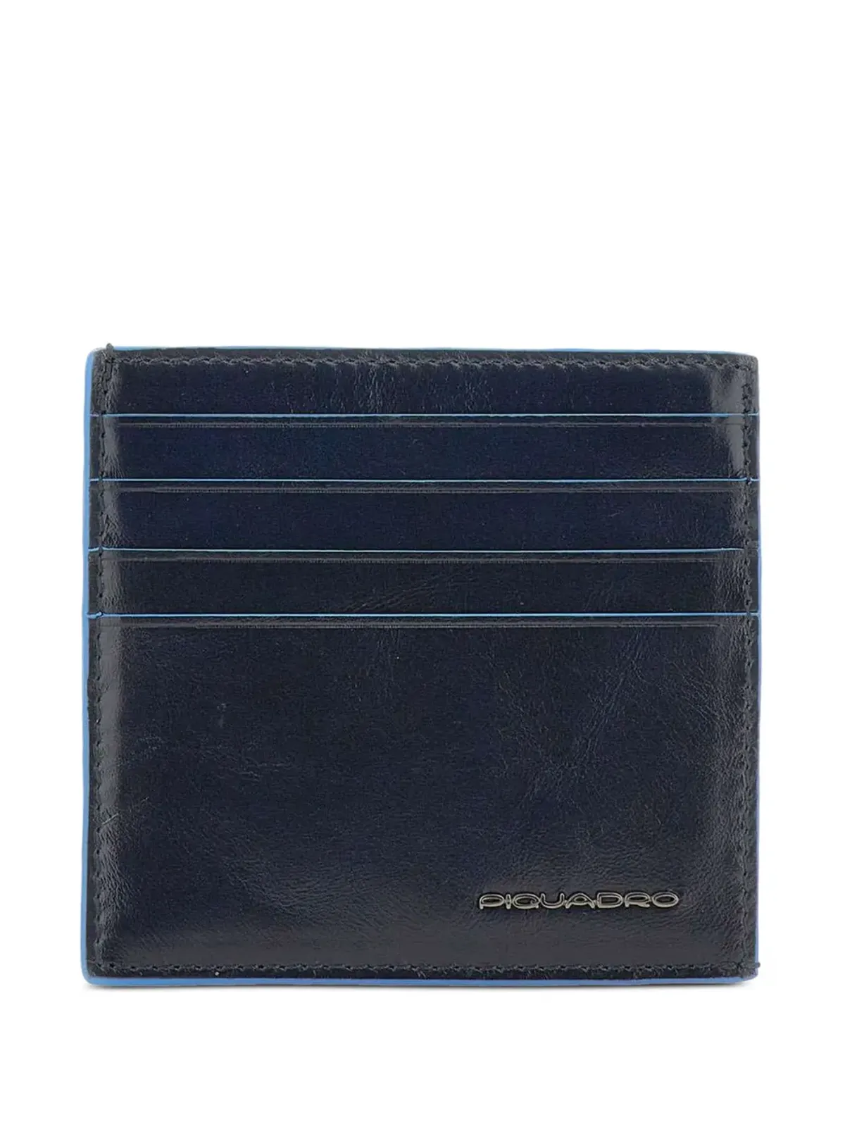 PIQUADRO エンボスロゴ レザー カードホルダー - 画像1