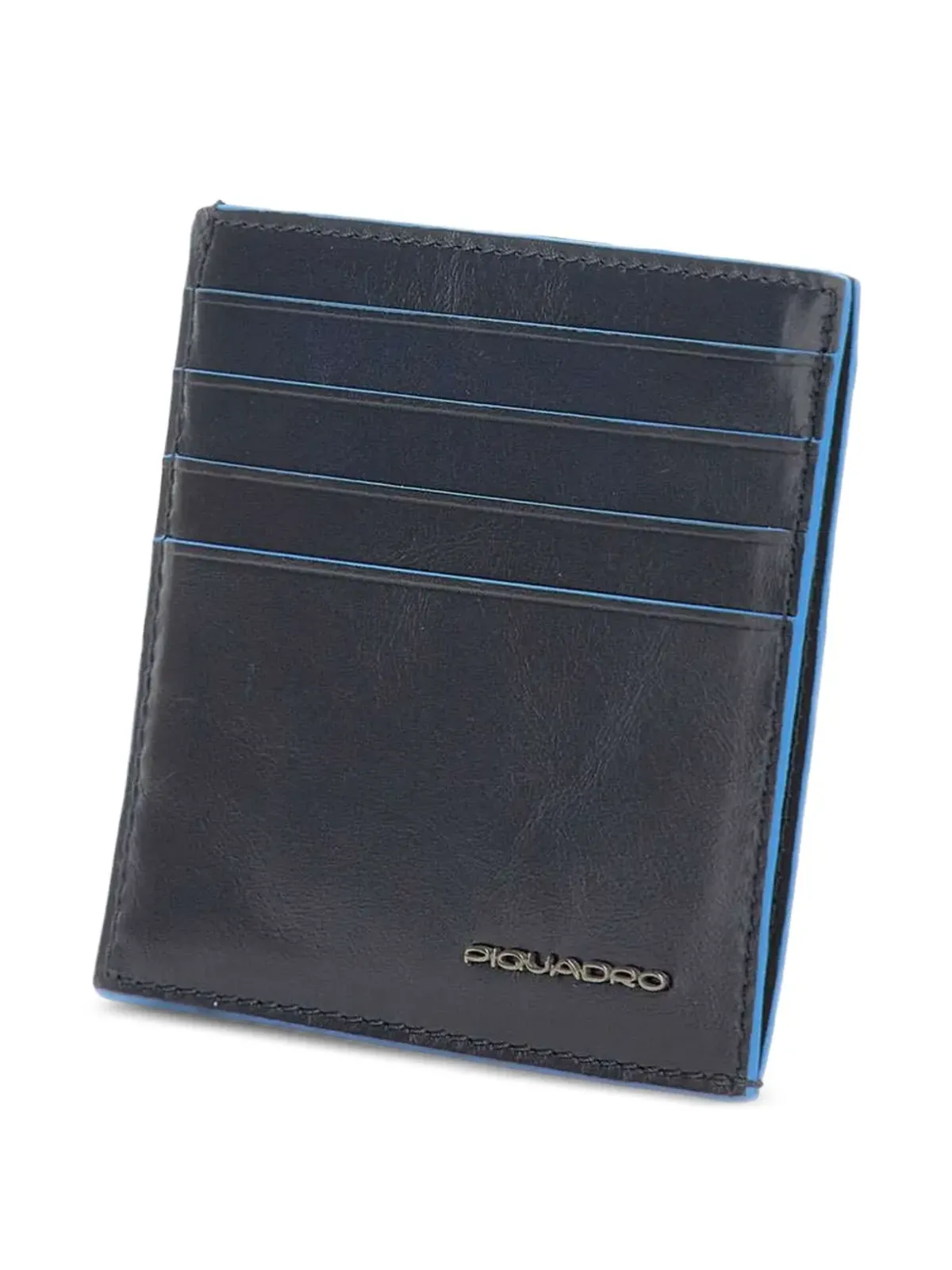 PIQUADRO エンボスロゴ レザー カードホルダー - 画像3