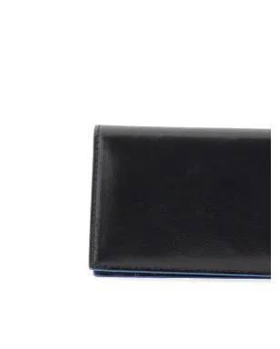 PIQUADRO ロゴプレート付きレザーウォレット（ブラック） - サムネイル4