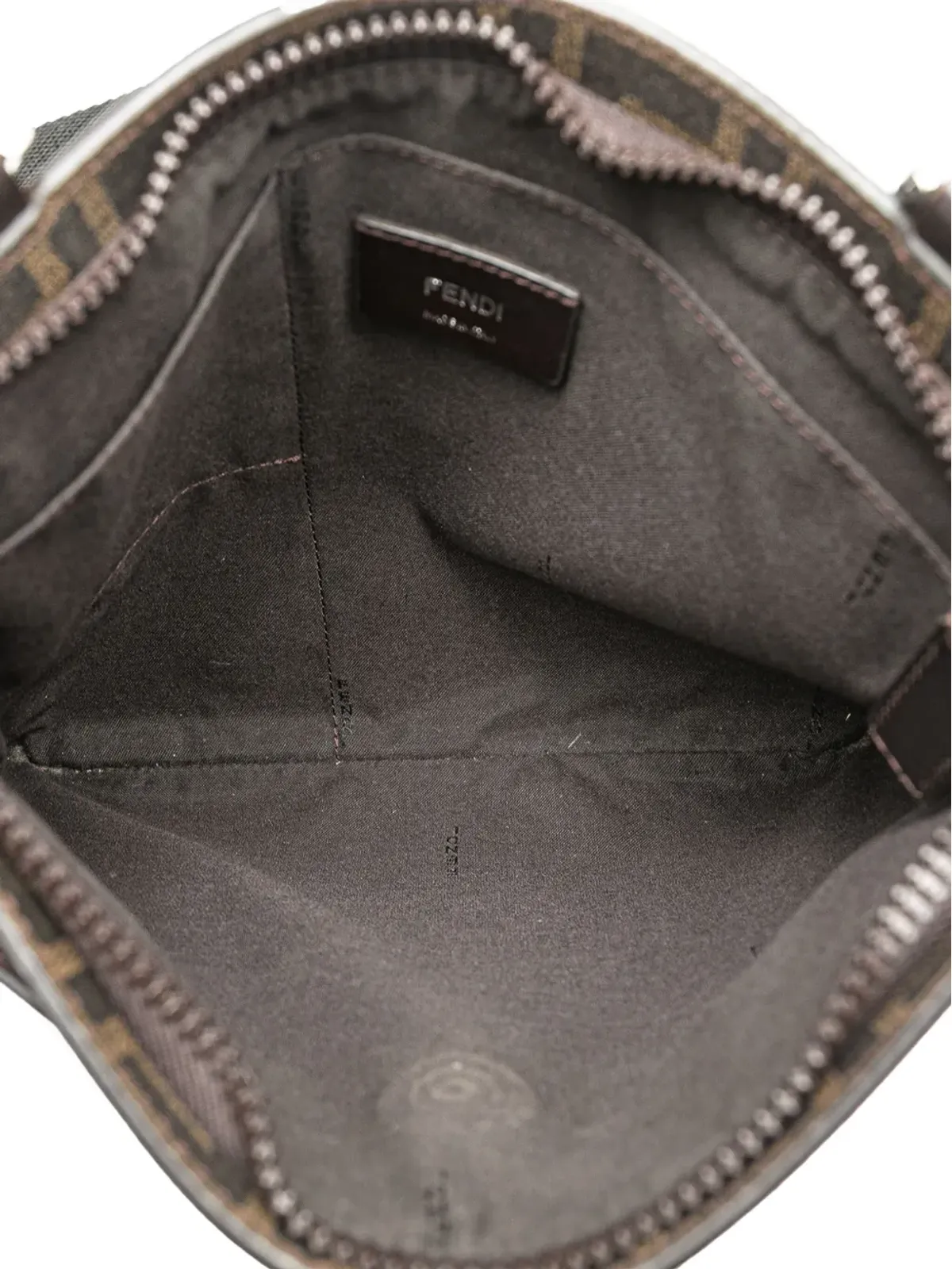 Fendi Pre-Owned Zucca コーティッドキャンバス クロスボディバッグ - ブラウン - 画像5