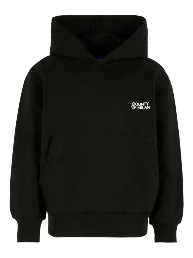 COUNTY OF MILAN KIDS COUNTY OF MILAN KIDS 長袖フ hoodie - Blackの商品画像