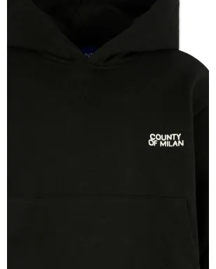 COUNTY OF MILAN KIDS 長袖フ hoodie - Black - サムネイル3
