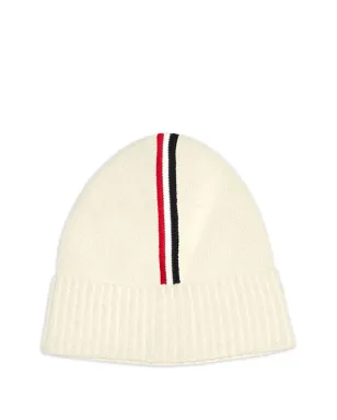 Moncler Enfant ストライプロゴパッチ ビーニー帽 - サムネイル2