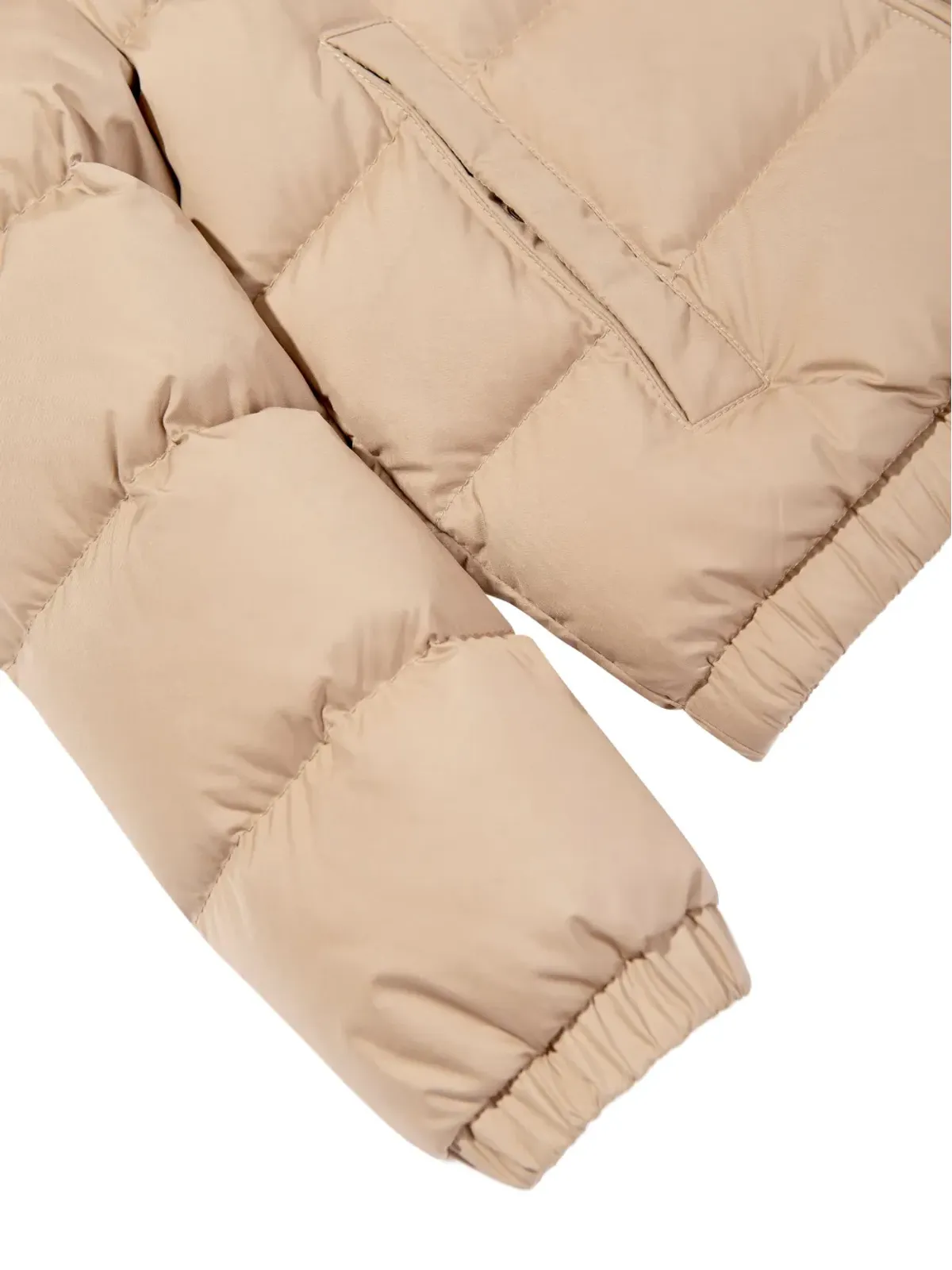 Moncler Enfant ヴァード キルティング テディカラー ジャケット - 画像4