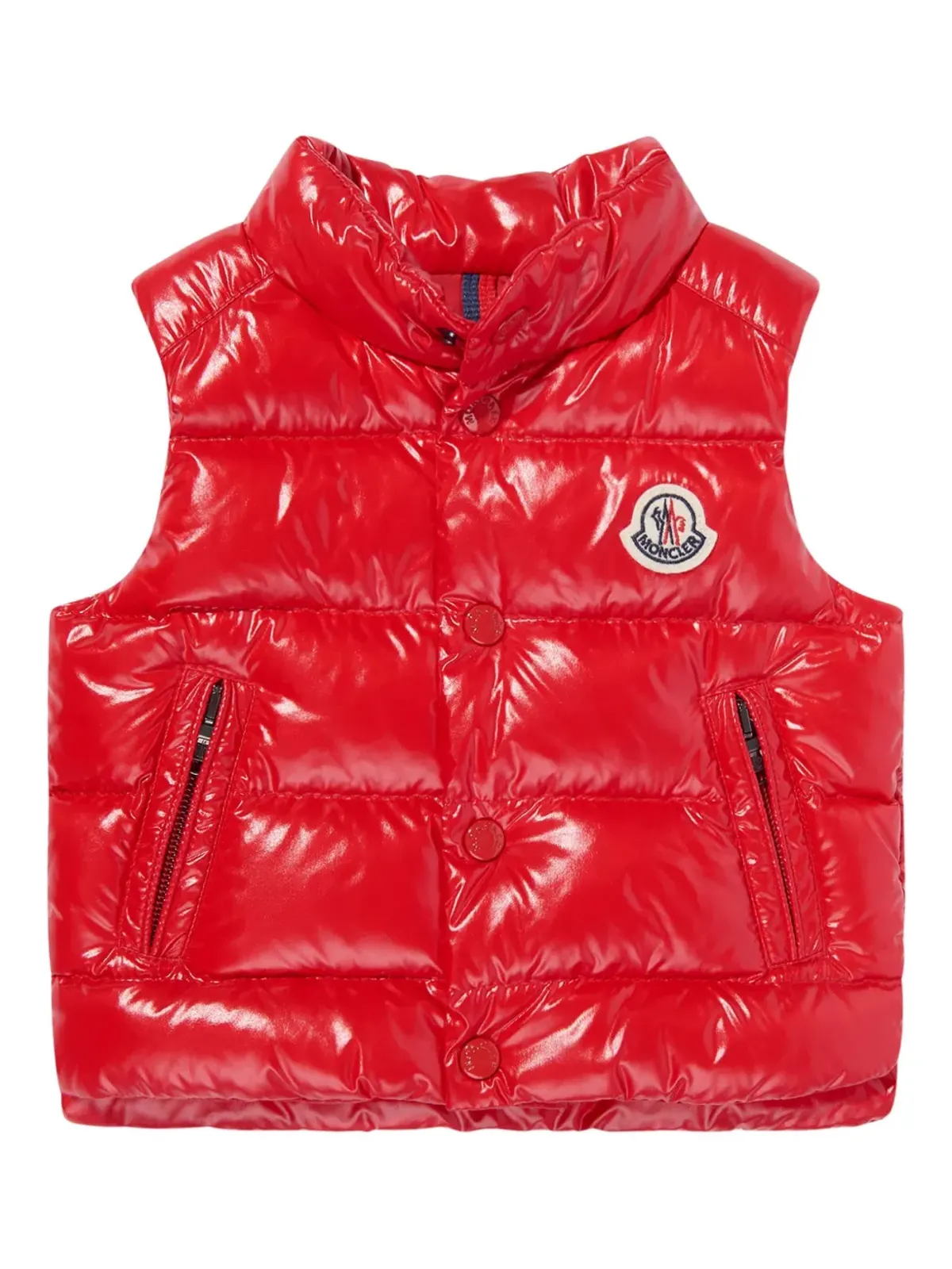 Moncler Enfant ロゴパッチ・キルテッドベスト - 画像1
