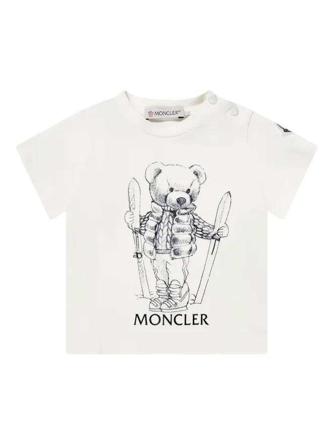 Moncler Enfant Moncler Enfant プリントコットンTシャツ - ホワイトの商品画像