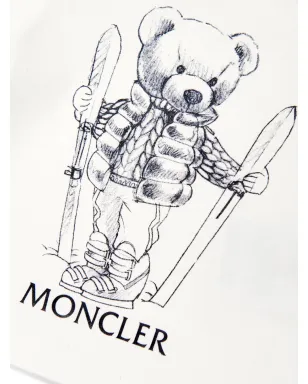 Moncler Enfant プリントコットンTシャツ - ホワイト - サムネイル3