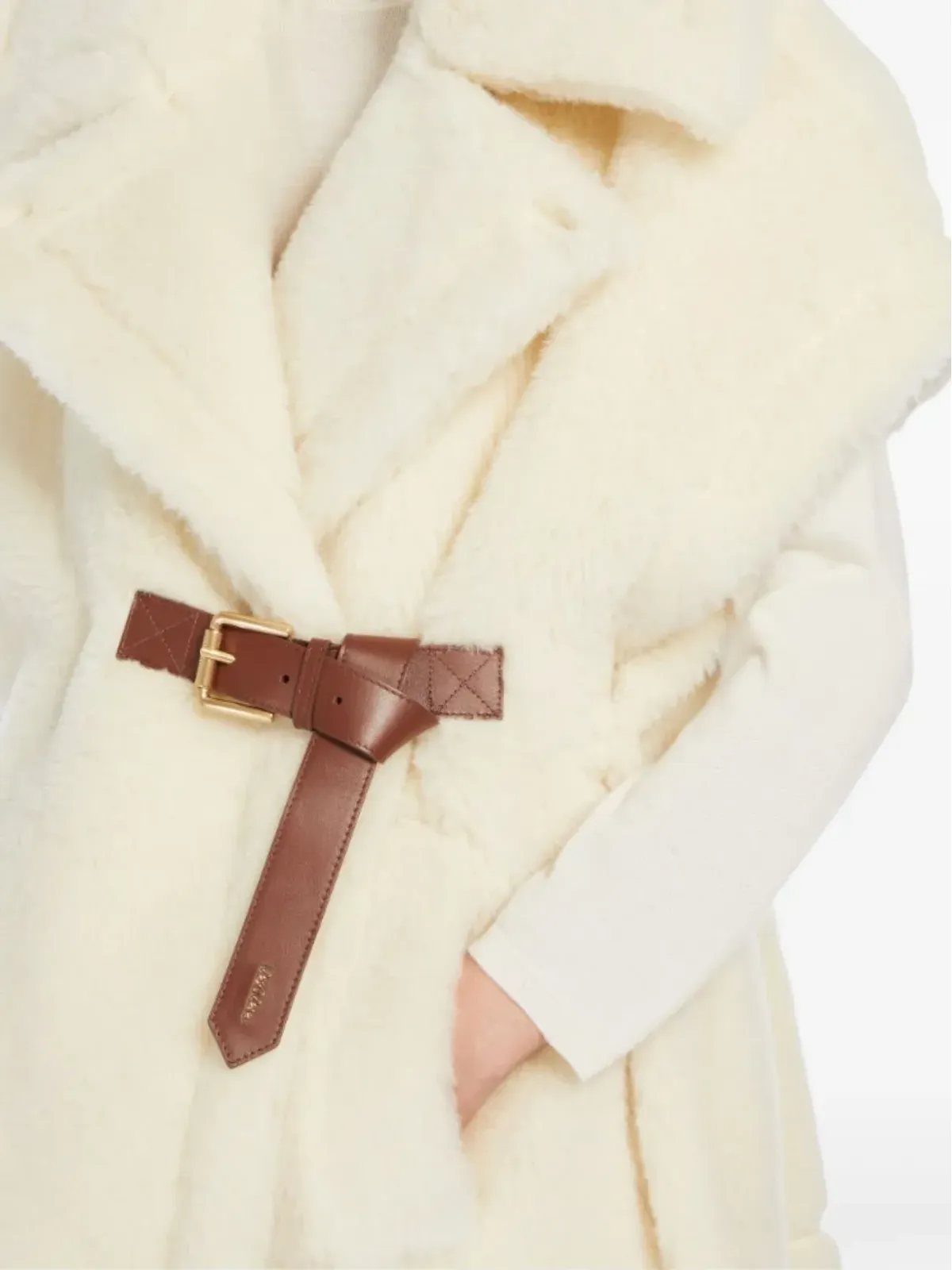Max Mara ベルト付きノースリーブケープ - 画像4