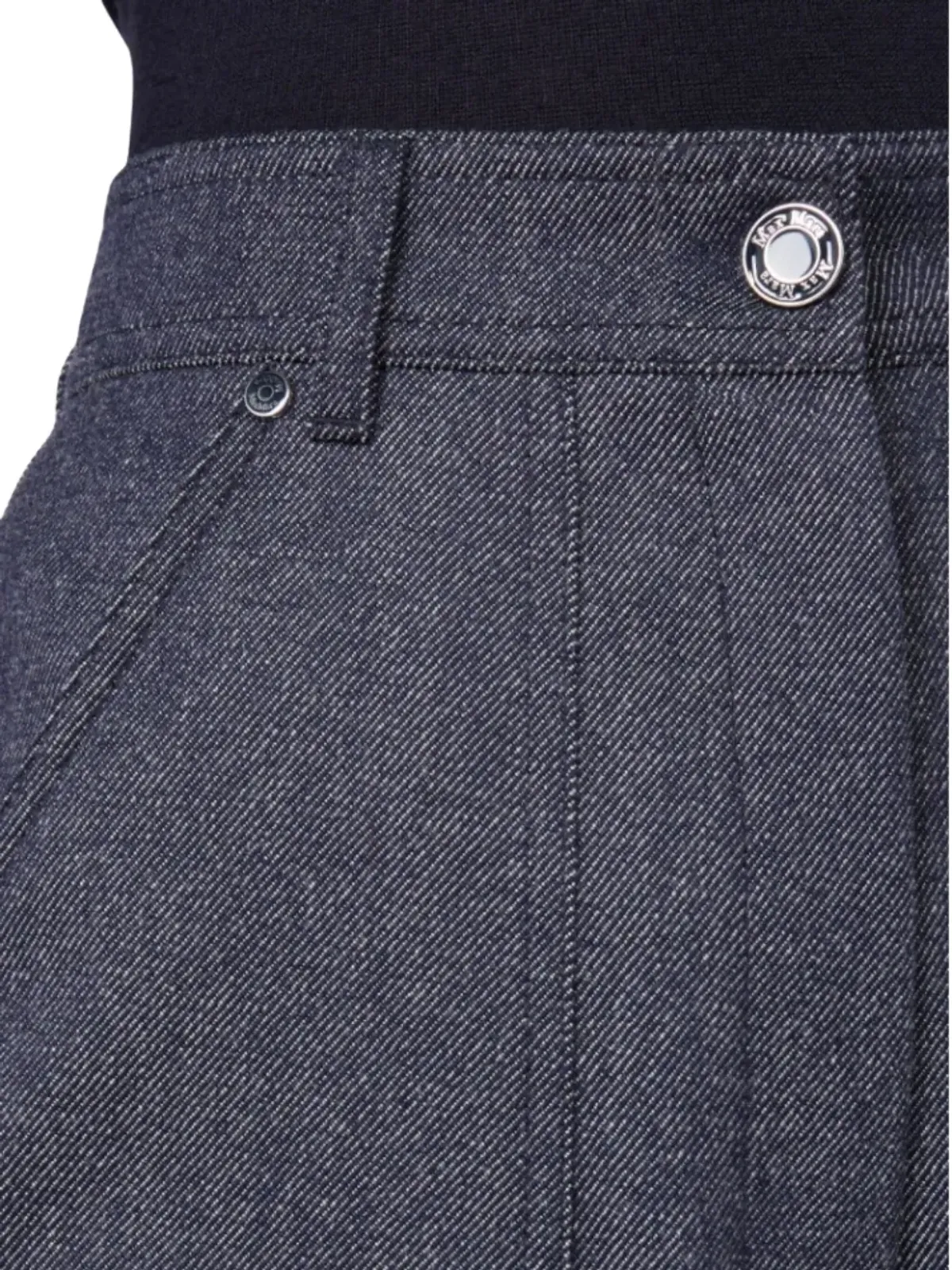 Max Mara ハイウエスト パッチポケットパンツ - ブルー - 画像5