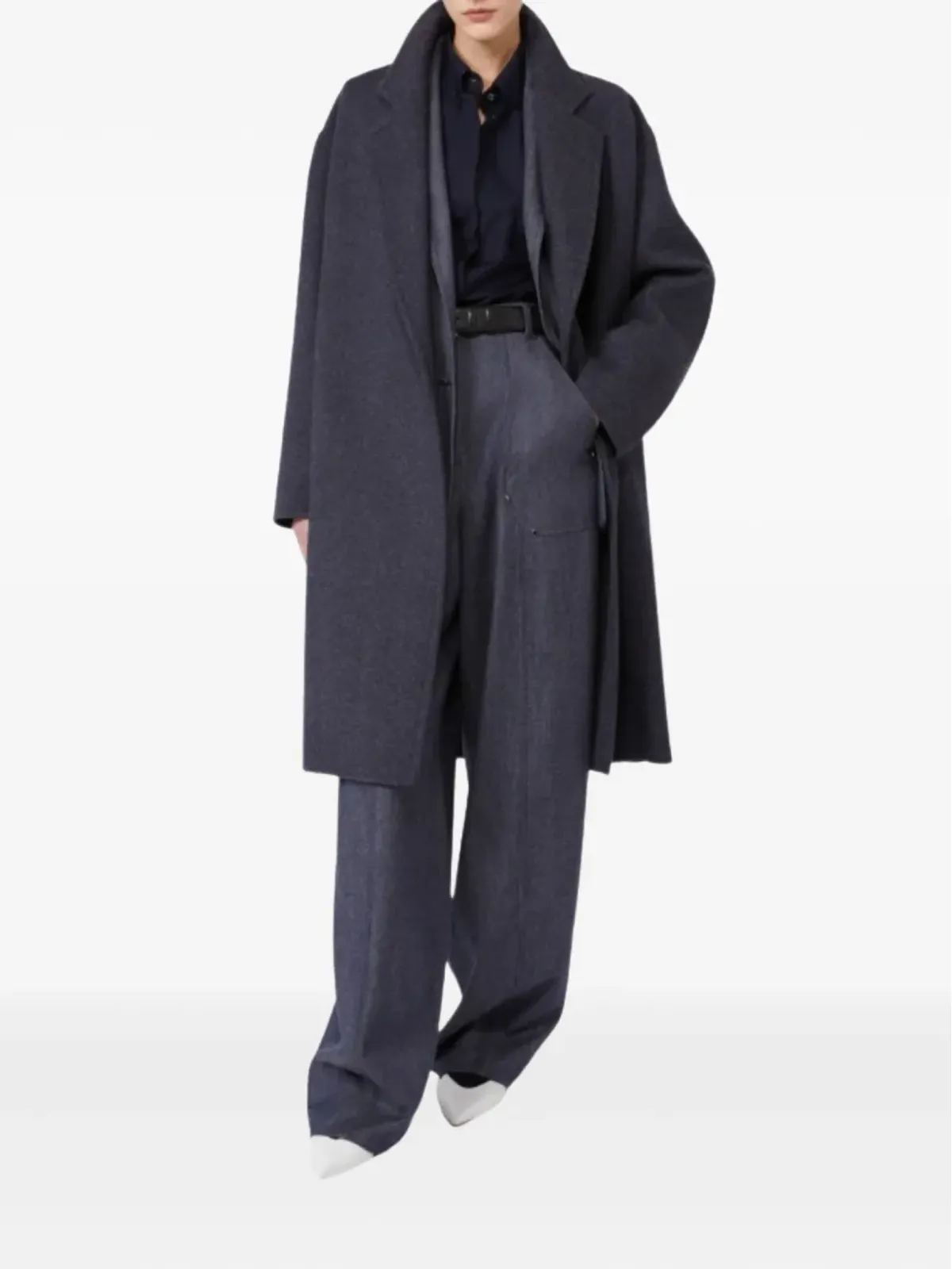 Max Mara ハイウエスト パッチポケットパンツ - ブルー - 画像2