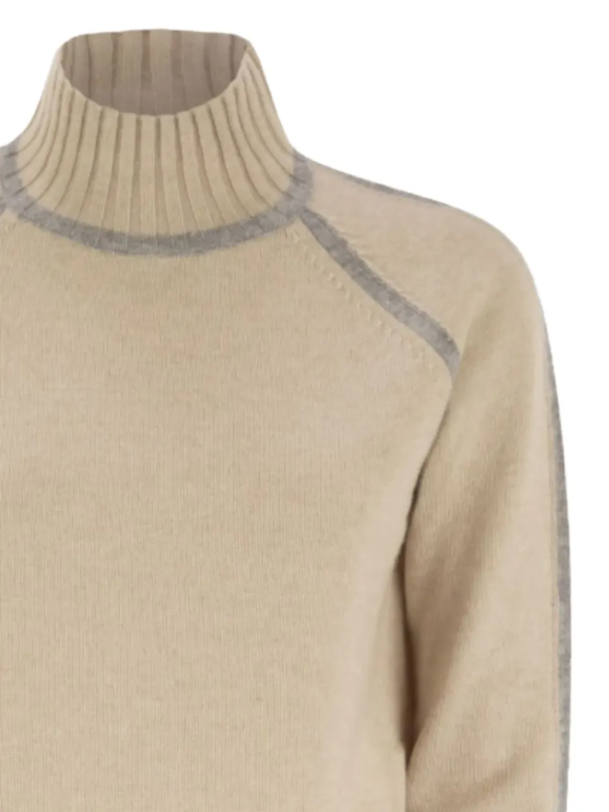 Max Mara タートルネック ラグランスリーブ セーター - 画像2