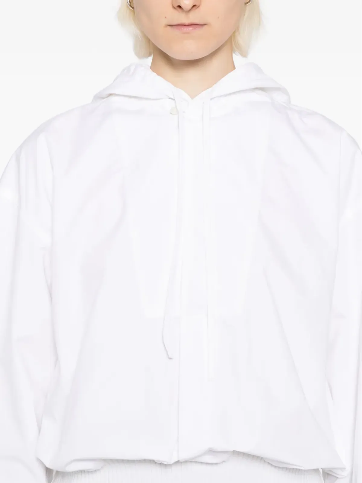 Jacquemus Haut trapeze hoodie - White - 画像5