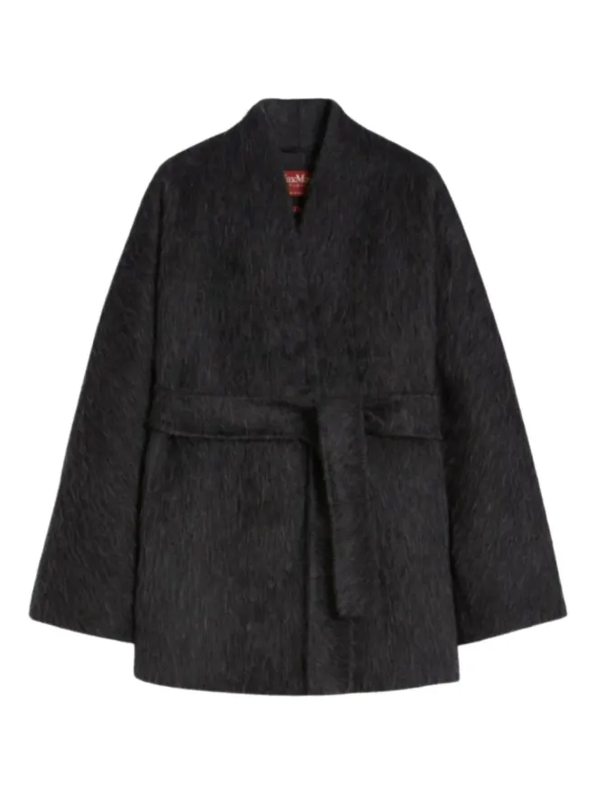 Max Mara Max Mara ベルト付き起毛コートの商品画像