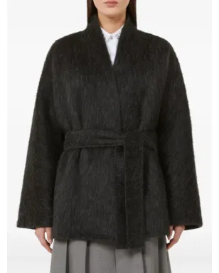 Max Mara ベルト付き起毛コート - サムネイル3