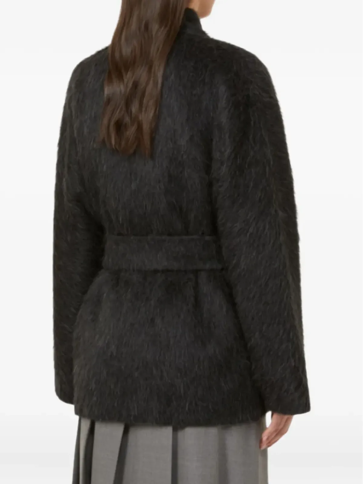 Max Mara ベルト付き起毛コート - 画像4