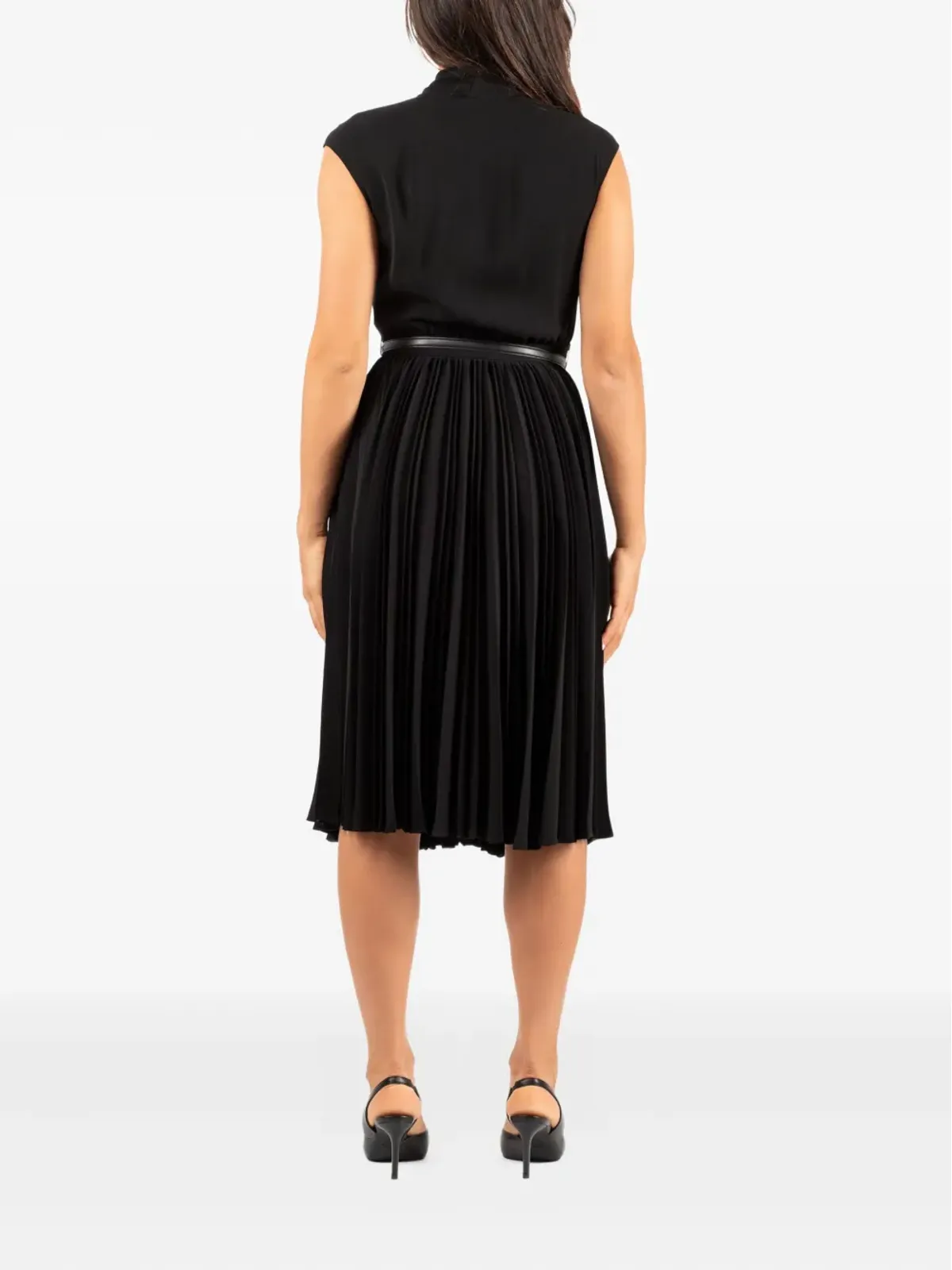 Max Mara プリーツベルトドレス - 画像3