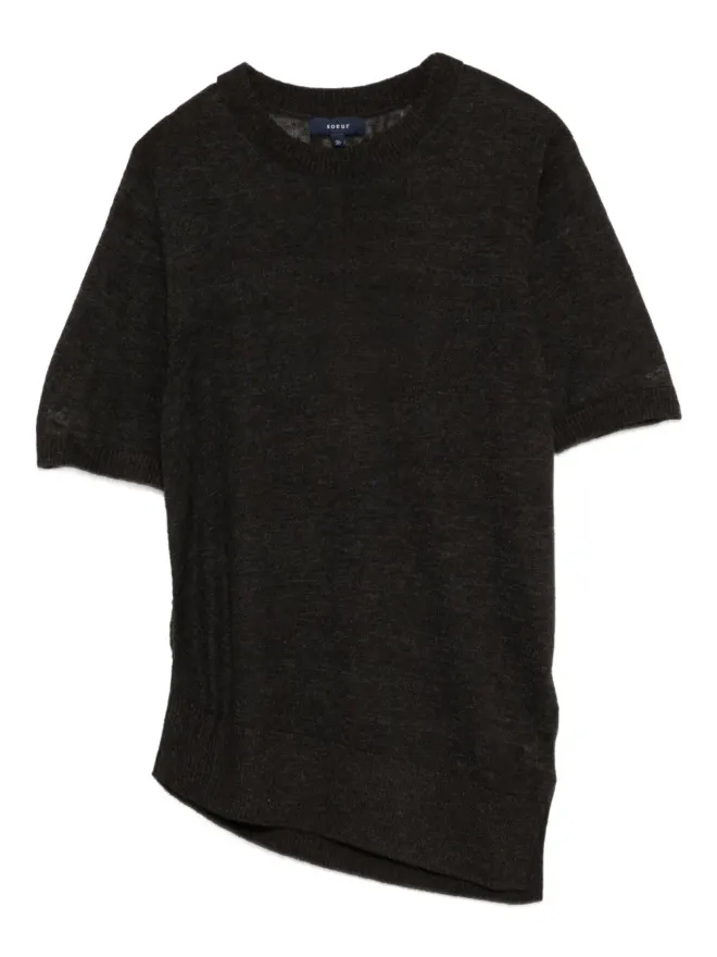 Soeur Soeur アシンメトリーヘム・ショートスリーブTシャツの商品画像