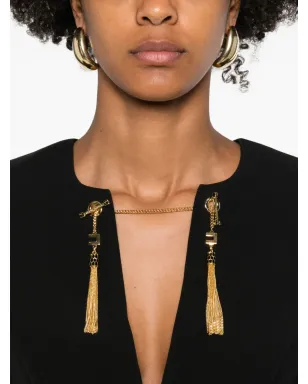 Elisabetta Franchi タッセル装飾の長袖デイドレス - サムネイル5