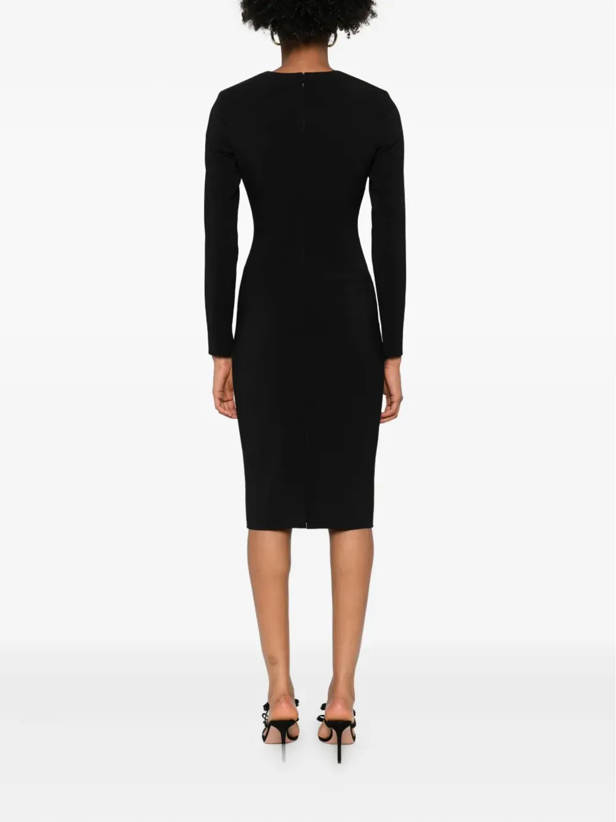 Elisabetta Franchi タッセル装飾の長袖デイドレス - 画像4