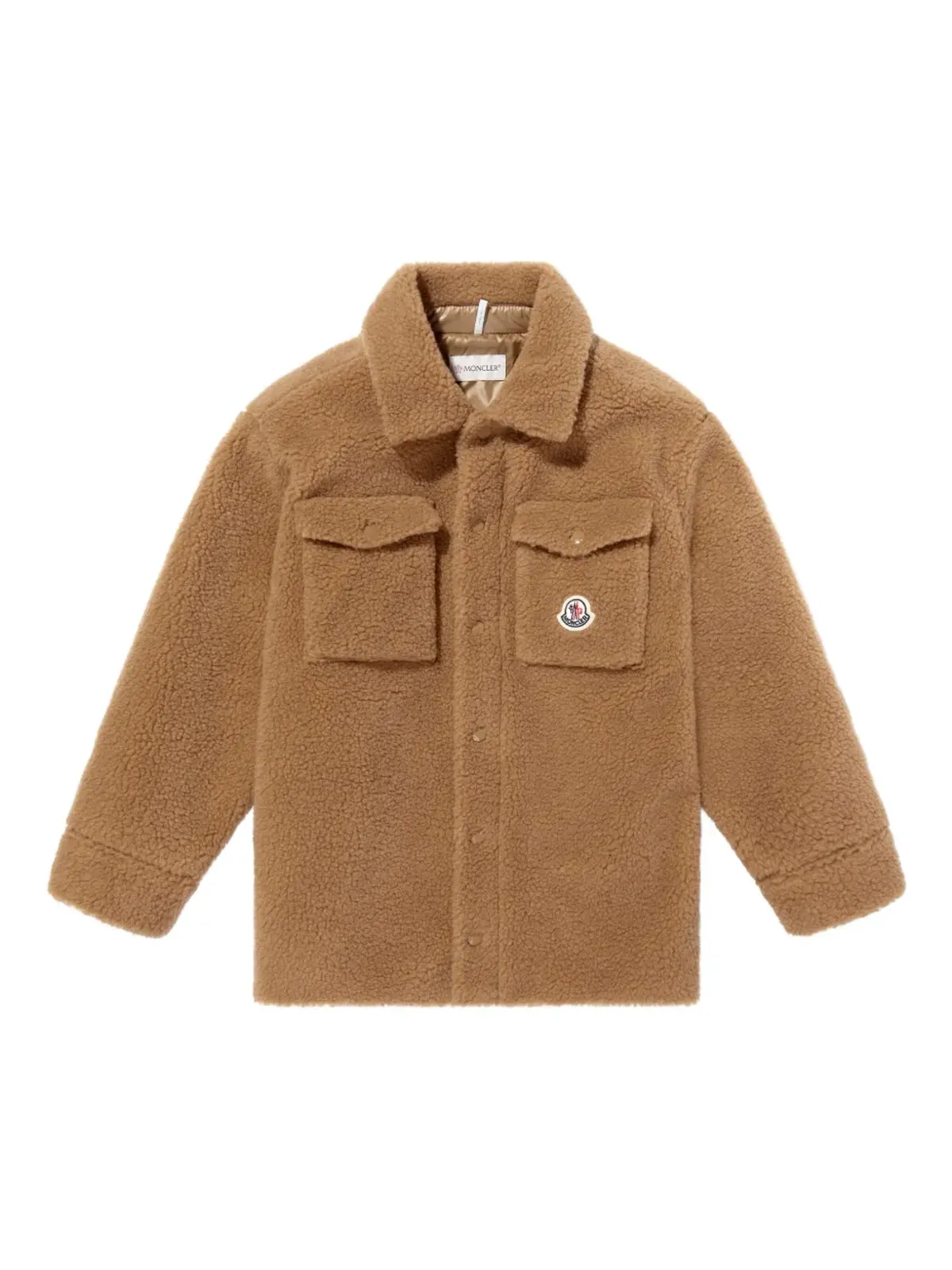 Moncler Enfant パッチポケット テディジャケット - 画像1