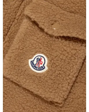 Moncler Enfant パッチポケット テディジャケット - サムネイル4