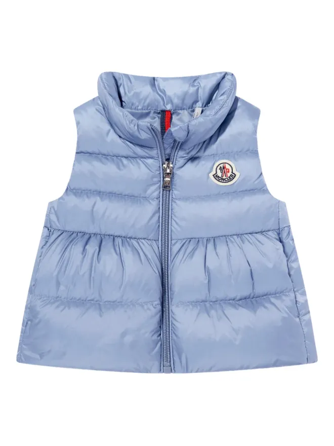 Moncler Enfant Moncler Enfant キルティング ロゴパッチ ジレの商品画像
