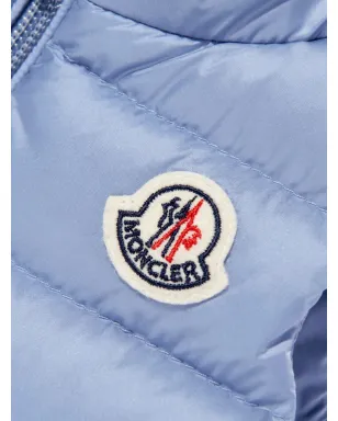 Moncler Enfant キルティング ロゴパッチ ジレ - サムネイル3