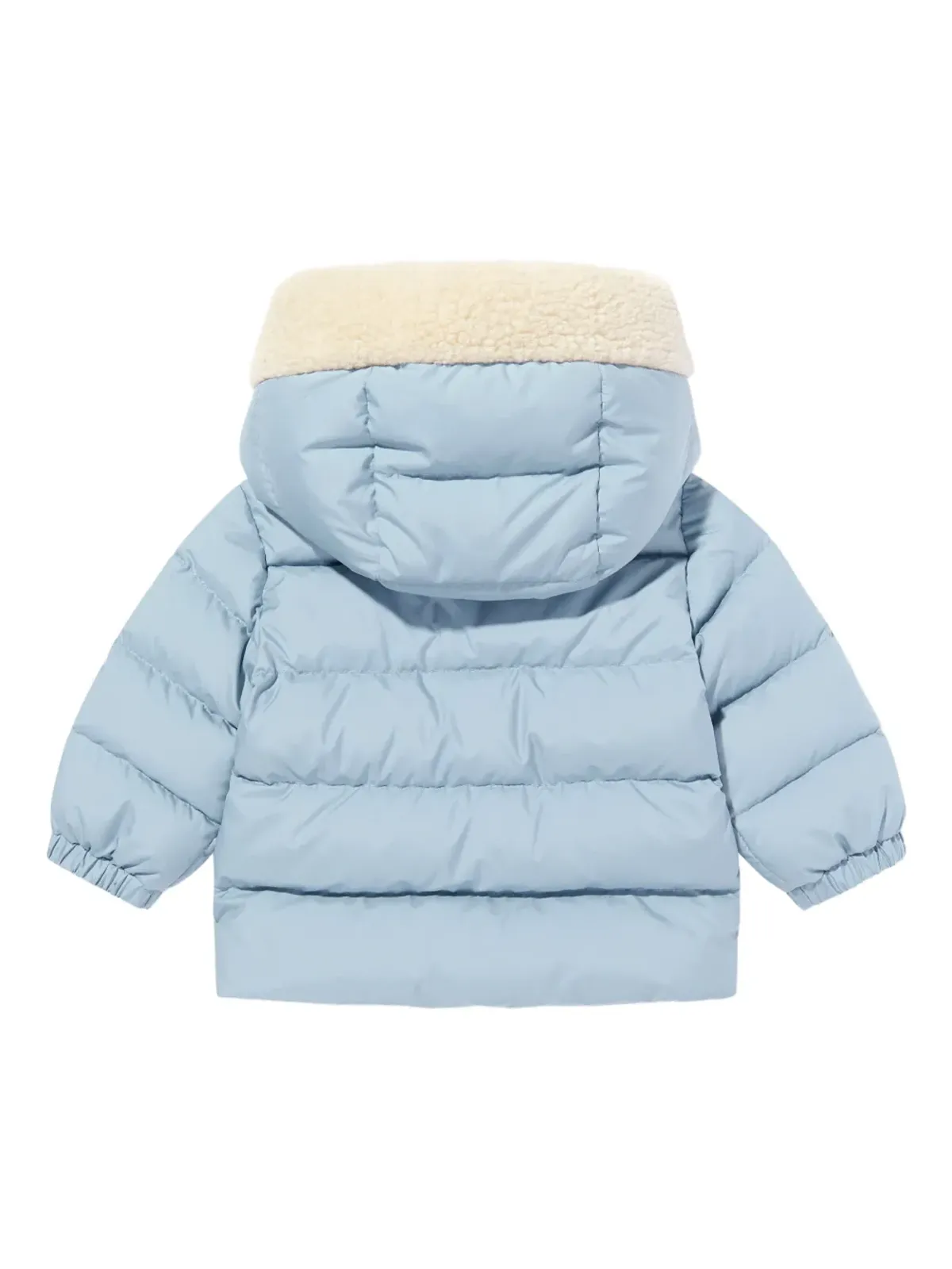 Moncler Enfant テディパッチ フード付きコート - 画像2