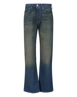 Levi's 501 ボタンフライ ジーンズ ブルー - サムネイル1
