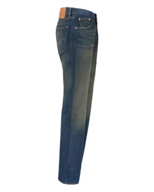 Levi's 501 ボタンフライ ジーンズ ブルー - サムネイル5