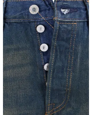 Levi's 501 ボタンフライ ジーンズ ブルー - サムネイル4