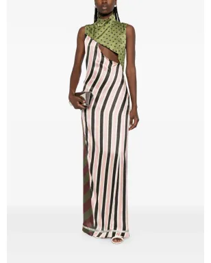 Jean Paul Gaultier パッチワーク ノースリーブ マキシドレス - サムネイル2
