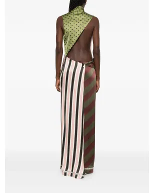 Jean Paul Gaultier パッチワーク ノースリーブ マキシドレス - サムネイル4