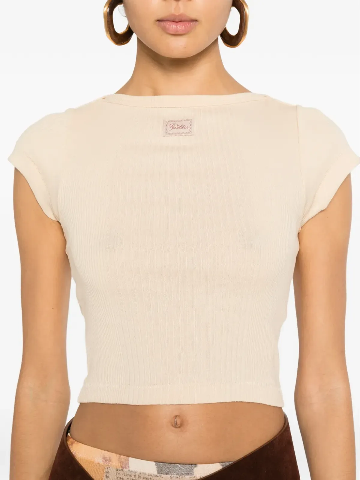 Jean Paul Gaultier リブ編み半袖Tシャツ - 画像5