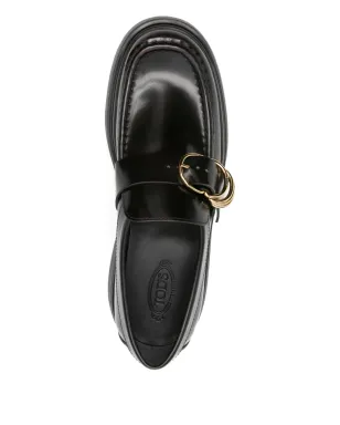 Tod's バックルディテール・プラットフォーム ローファー - サムネイル4
