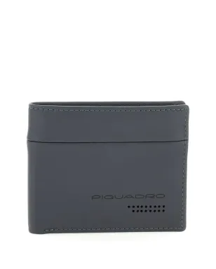 PIQUADRO ロゴプリント レザー ウォレット - グレー - サムネイル2
