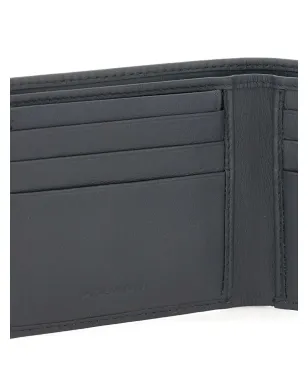 PIQUADRO ロゴプリント レザー ウォレット - グレー - サムネイル4