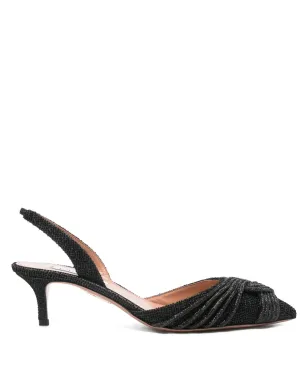 Aquazzura ビーズ付きスリングバックパンプス - サムネイル1