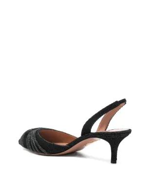 Aquazzura ビーズ付きスリングバックパンプス - サムネイル3